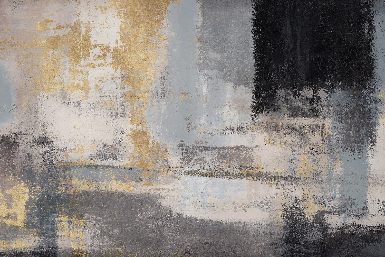 Abstract vintage gold and gray textured art background, carpet pattern Canvas