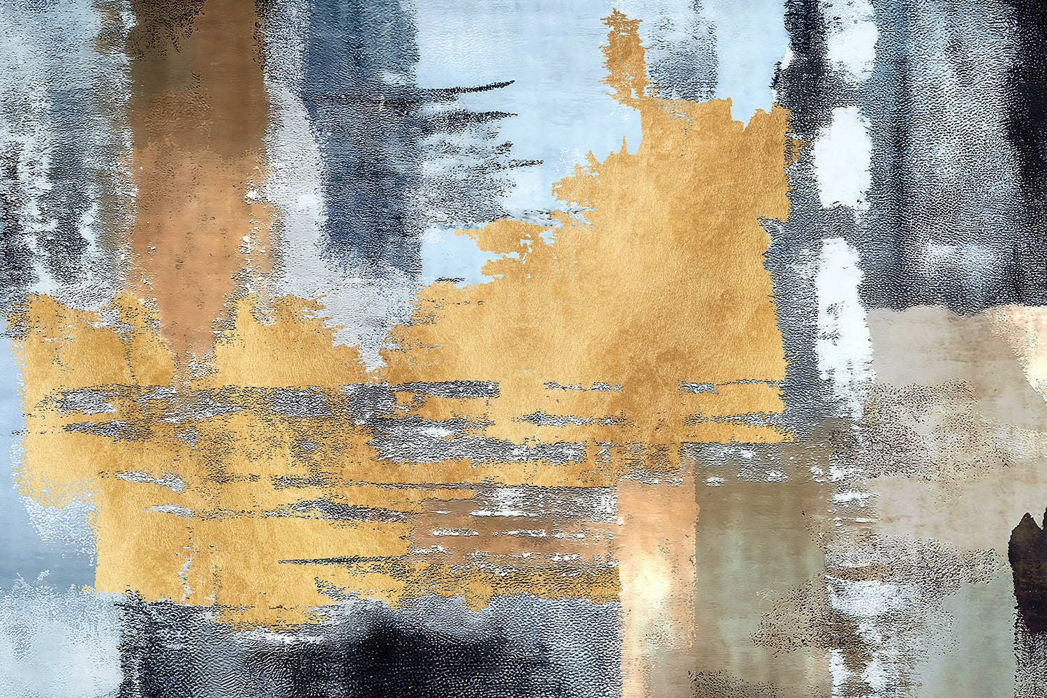 Grunge texture, abstract artwork. Golden background, wall art, , Canvas
