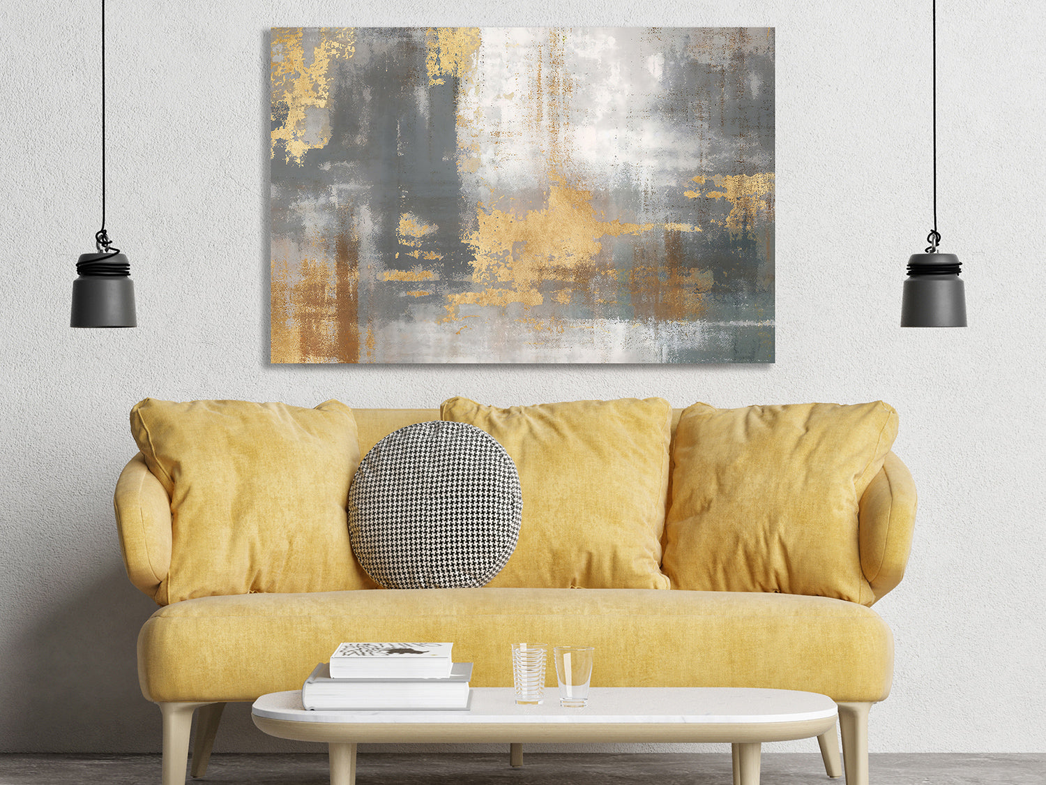 Abstract gold and gray texture background art pattern, vintage carpet