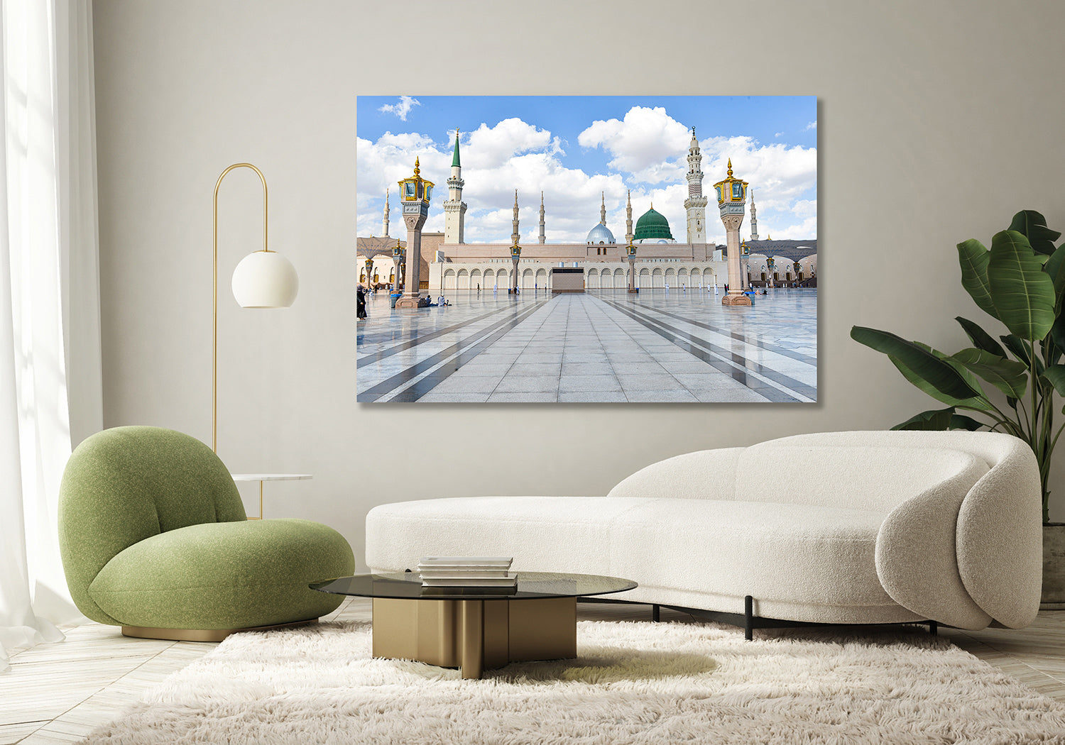 Madinah Haram Day View, Masjid-e-Nabawi Canvas