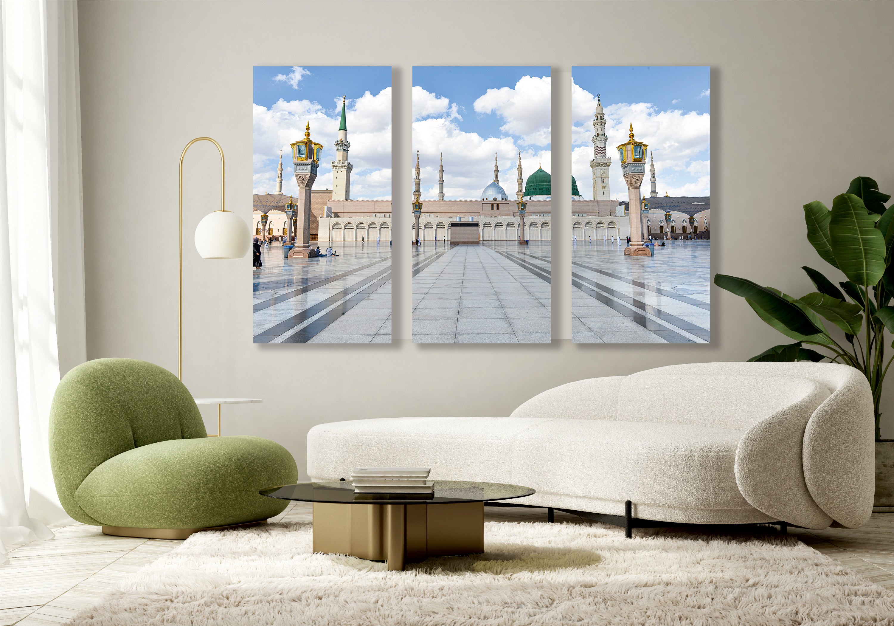 Madinah Haram Day View, Masjid-e-Nabawi Canvas