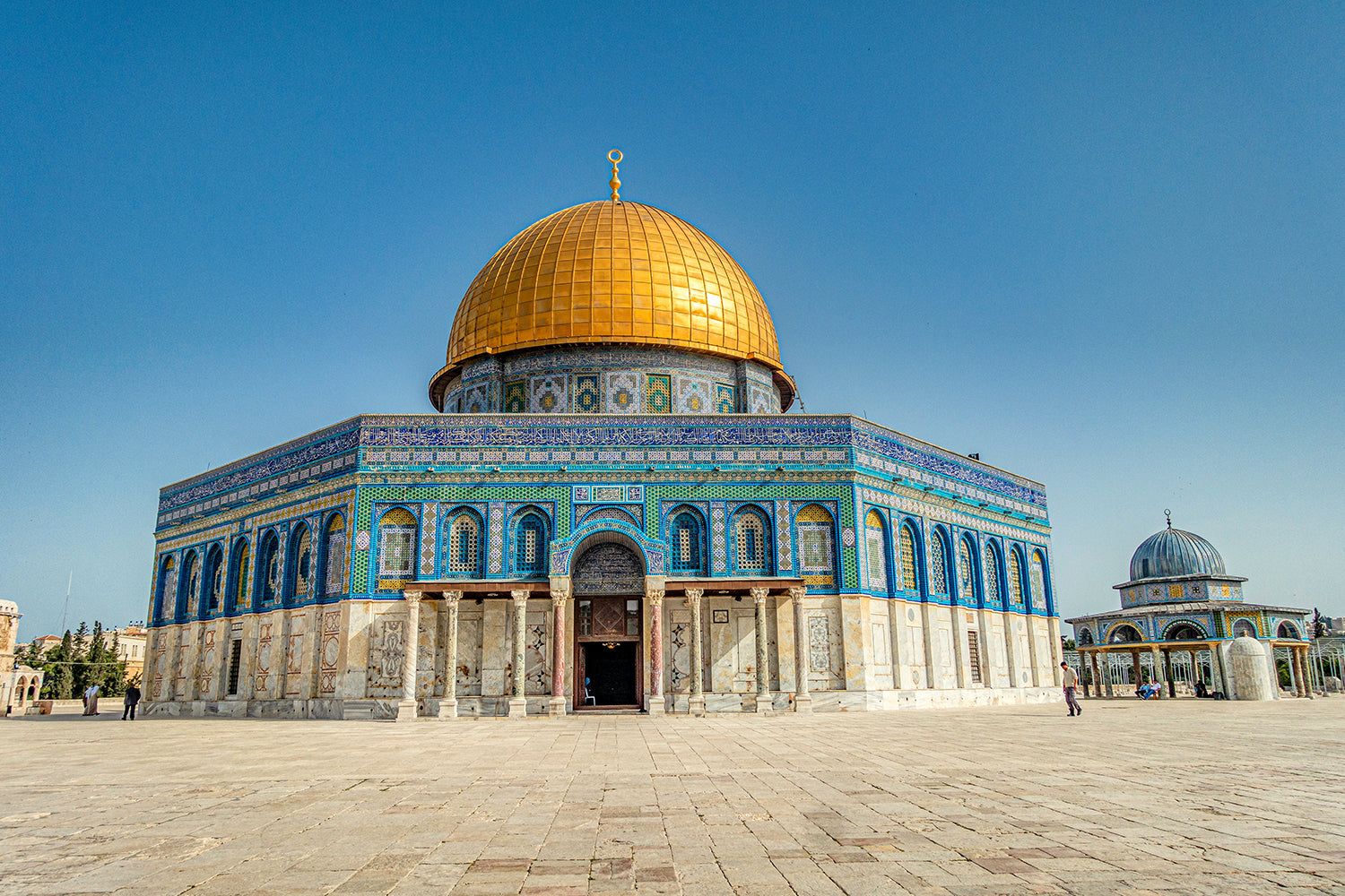 Al Aqsa Mosque Daytime View Canvas Print Wall Art