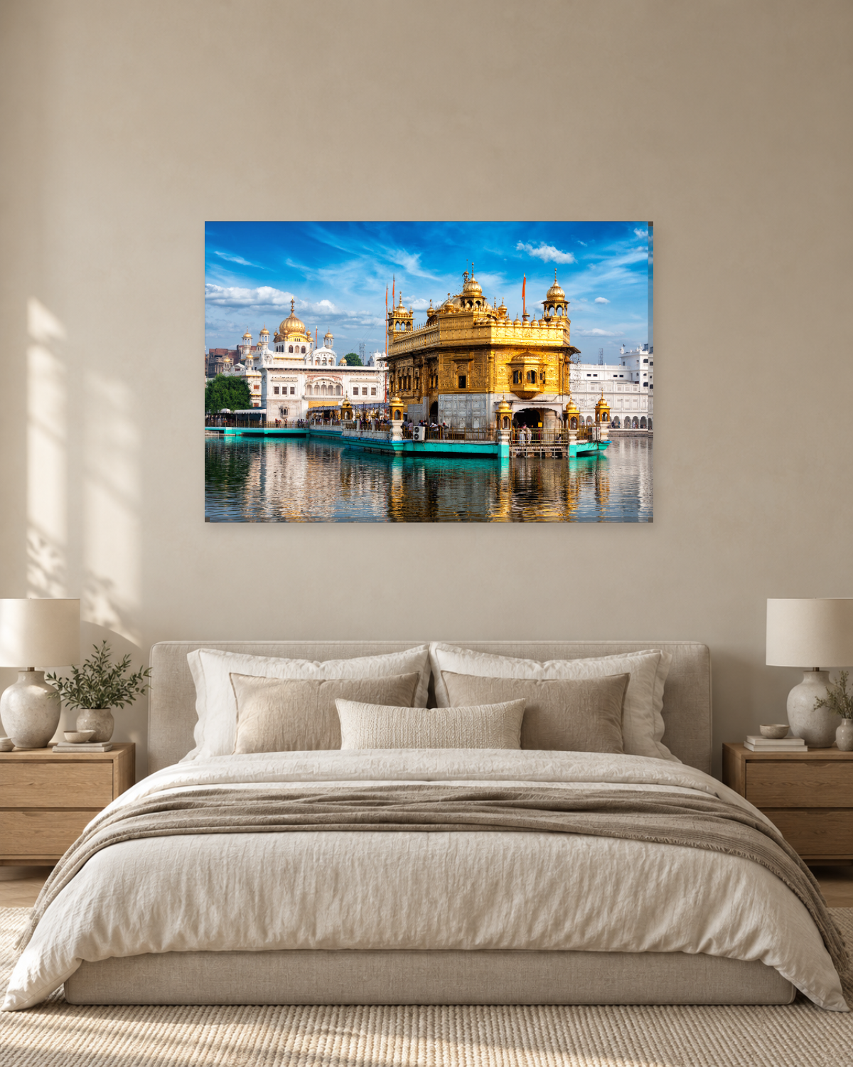 Golden Temple Sri Harmandir Sahib Side View - Sikh Canvas Wall Art - Gallery Canvas - 38mm / 48 x 32 / Unframed preview
