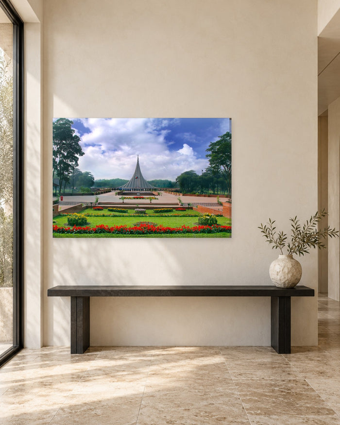National Martyrs' Memorial Canvas Wall Art - Dhaka, Bangladesh Monument and Gardens - Gallery Canvas - 38mm / 48 x 32 / Unframed preview