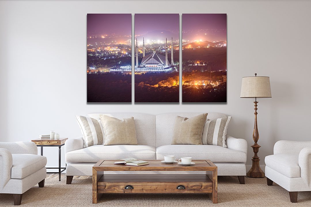 Shah Faisal Mosque Islamabad, Pakistan Canvas Wall Art