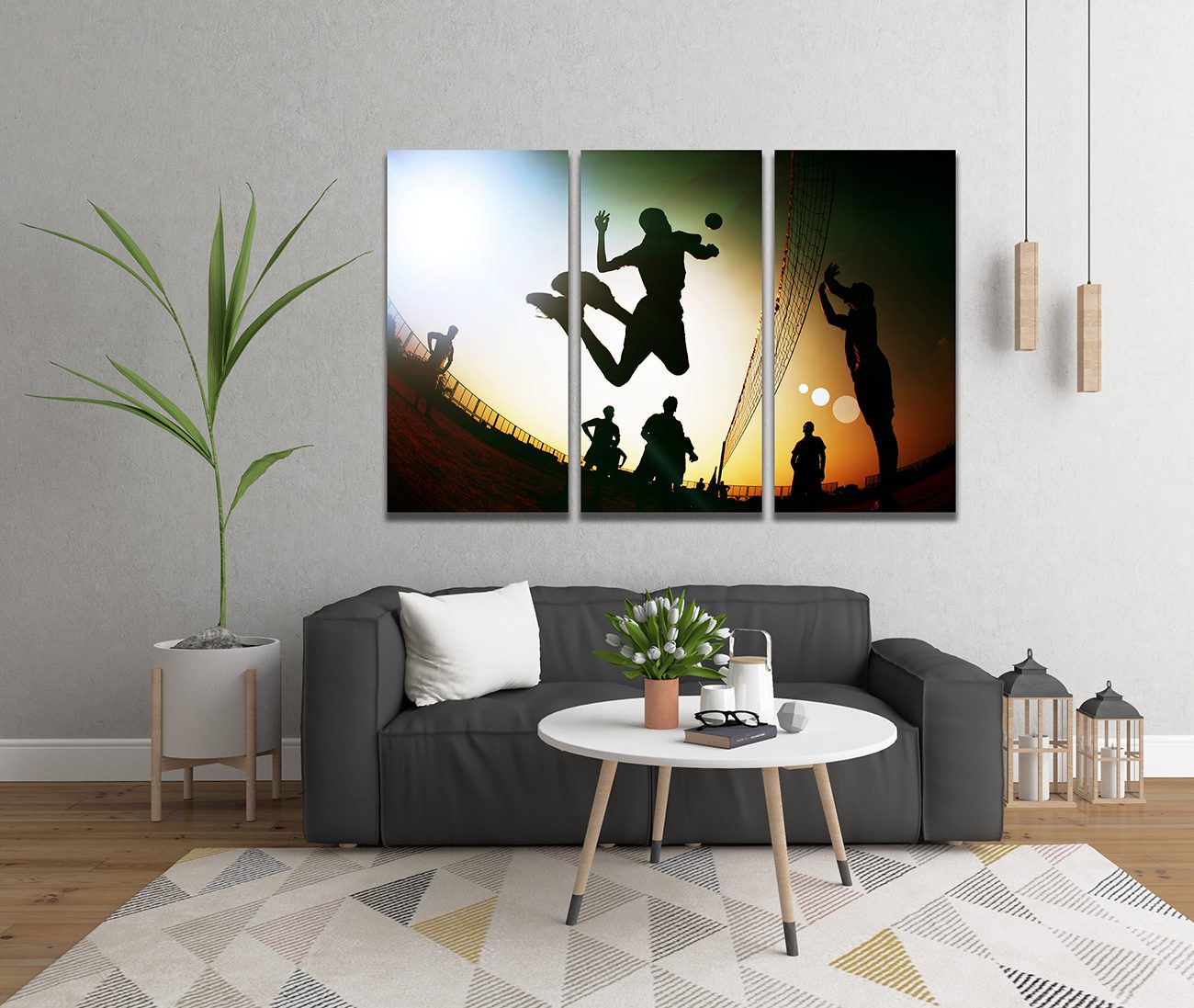 Beach Volleyball Canvas Print Wall Art