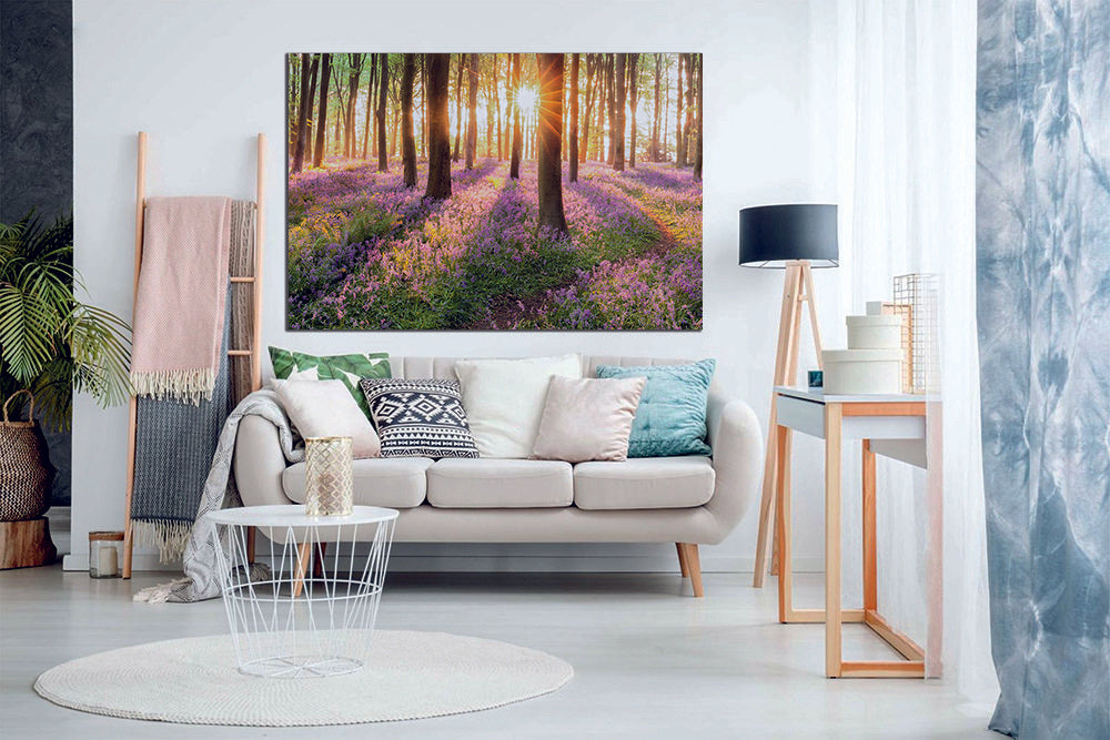 Bluebell Forest Spring Canvas Wall Art - | MyCanvases