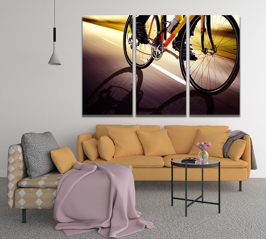 Cyclist/Cycling Wall Art Canvas Print