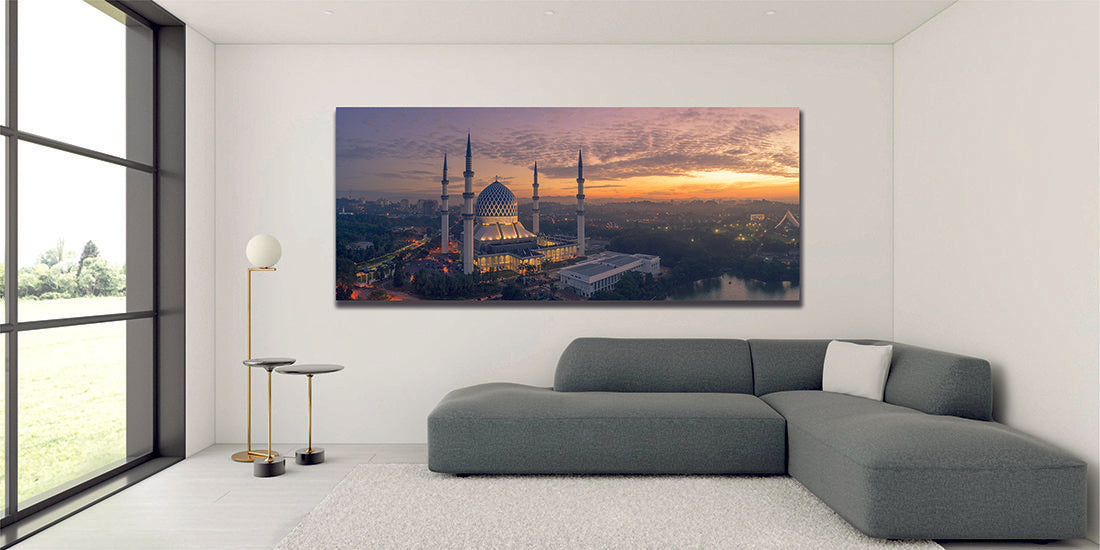 Blue Mosque, Shah Alam, Malaysia Canvas Wall Art