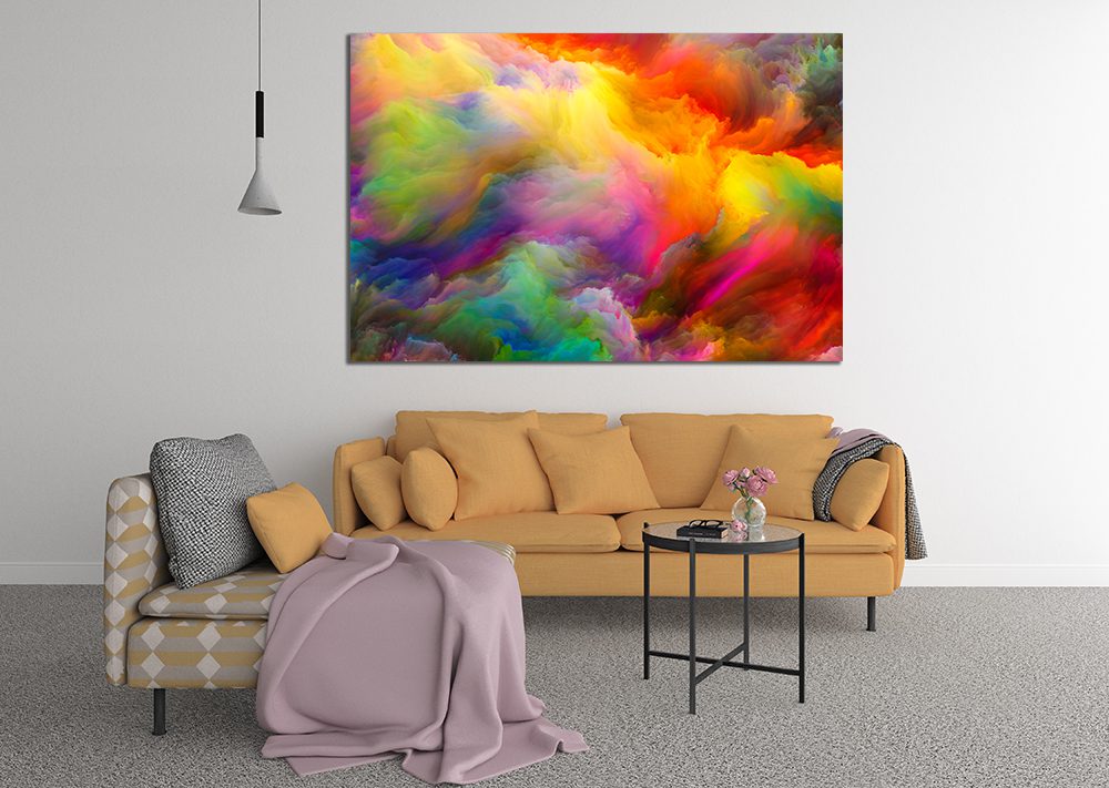 Cloud Abstract Multicoloured Canvas Print Wall Art - | MyCanvases