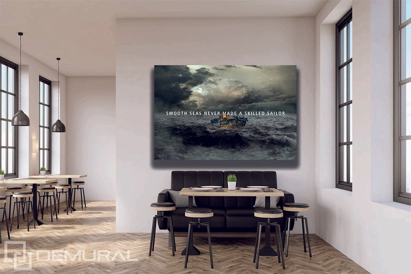 Motivational Iceberg Landscape Canvas Print