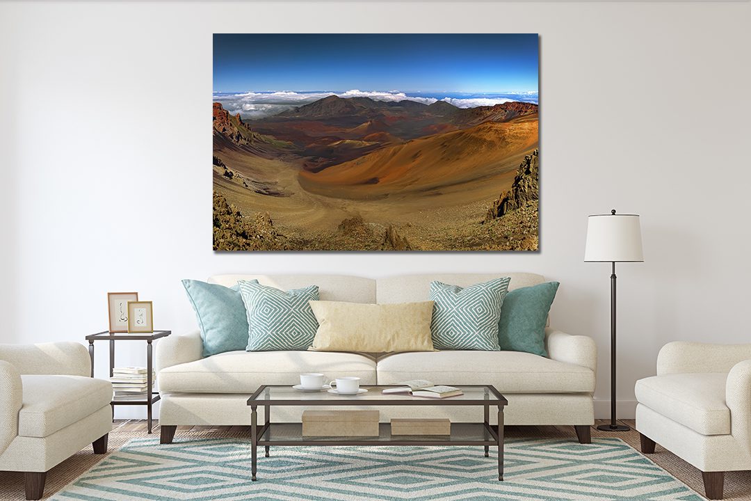 Volcanic Haleakala Crater on Maui, Hawaii Canvas Print - | MyCanvases