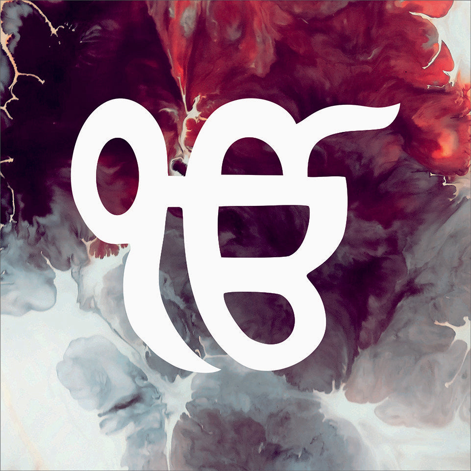 Ek Onkar Purple Red Watercolour Sikh Canvas Wall Art