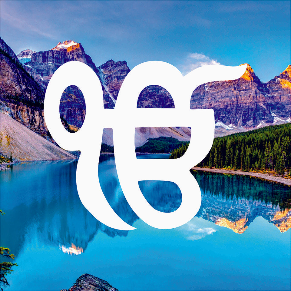 Ek On Kar Deep Blue Lake Sikh Canvas Print Wall Art