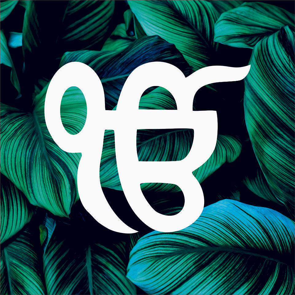 Ek Onkar Dark Leaf Sikh Canvas Wall Art