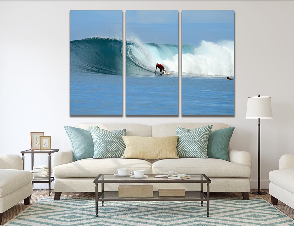 Surfing Wave Surf Canvas Wall Art