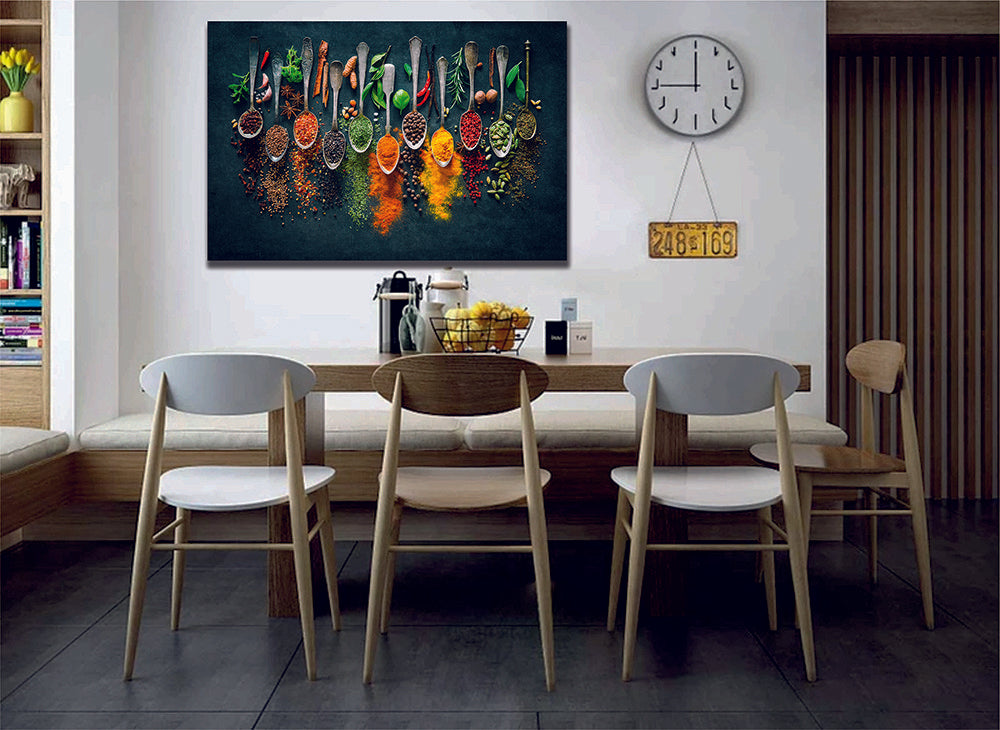 Herbs Spices Colourful Canvas Wall Art | My Canvases