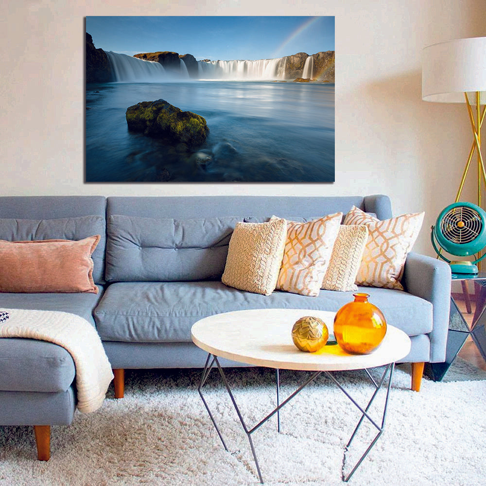 Godafoss Waterfall Iceland Canvas Wall Art - | MyCanvases