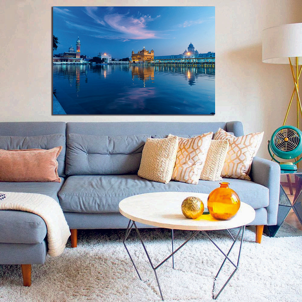 Golden Temple Amritsar India Evening Canvas - | MyCanvases