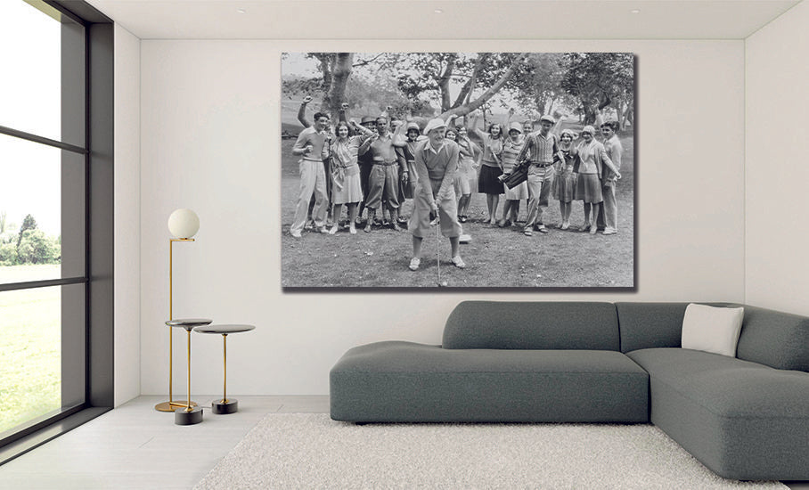Golf Black & White Canvas Wall Art - MyCanvases