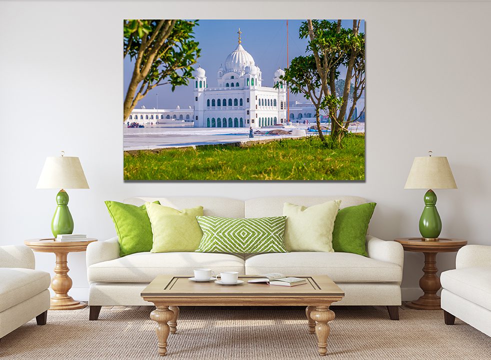 Kartarpur Gurdwara Pakistan Canvas Wall Art