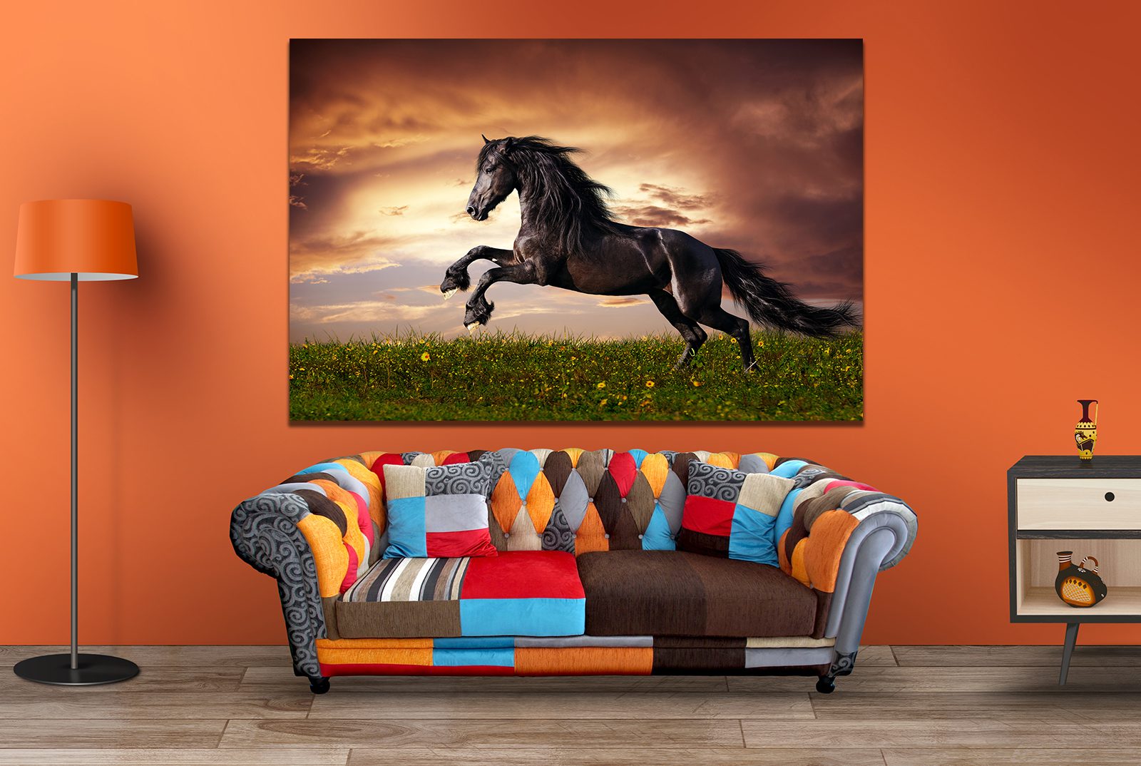 Horse Galloping Canvas Print Wall Art - | MyCanvases