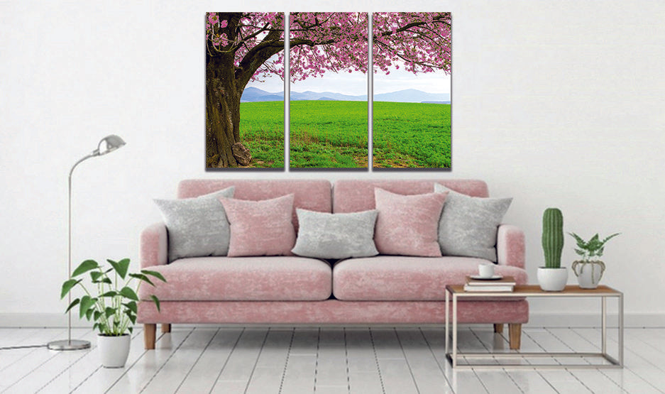 Japanese Cherry Tree Sakura Canvas Wall Art