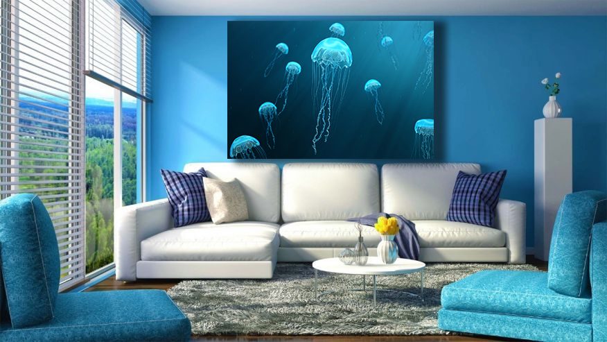A Smack Of Jellyfish Canvas Wall Art