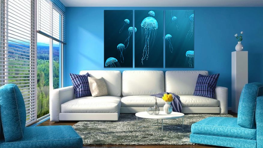 A Smack Of Jellyfish Canvas Wall Art