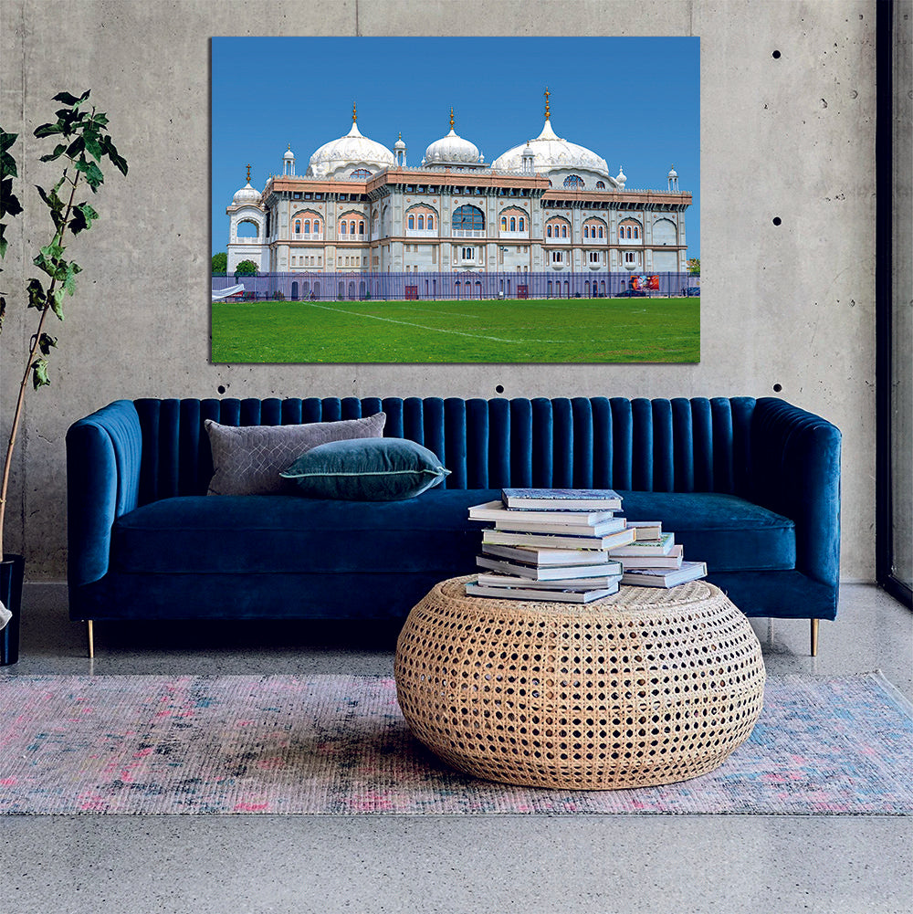 Guru Nanak Darbar Gurdwara, Kent, UK Canvas Print Wall Art