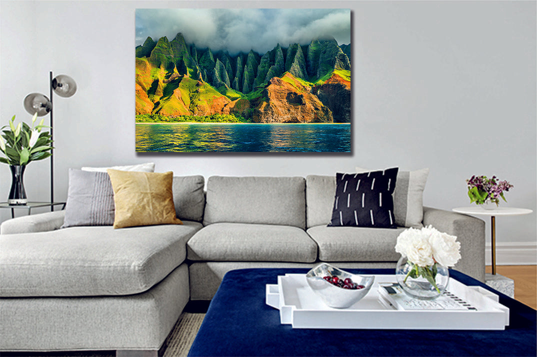 Kauai Island, Hawaii Clouds Canvas Wall Art | My Canvases