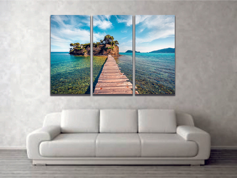 Port Sostis, Zakinthos Island, Greece Canvas Wall Art