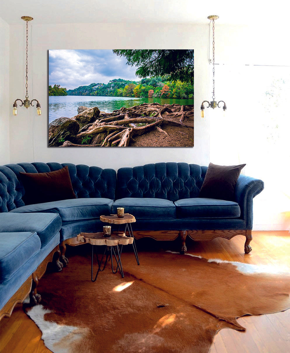 Riverside Trees Canvas Wall Art - | MyCanvases