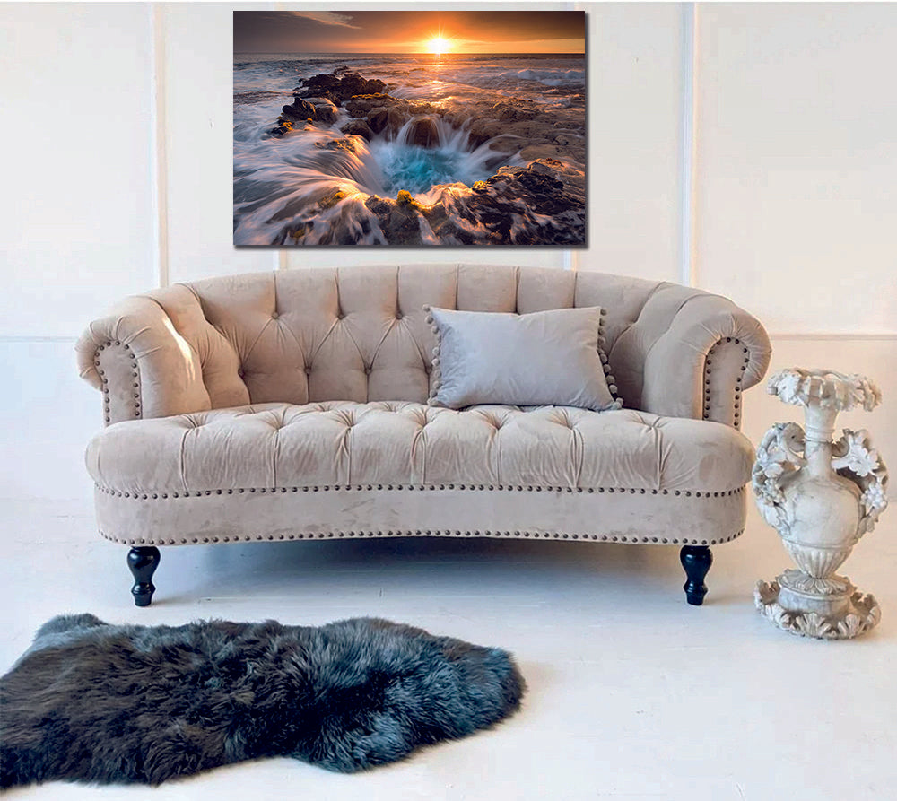 Pools Of Paradise Sunset Coast Of Hawaii Canvas Wall Art - | MyCanvases