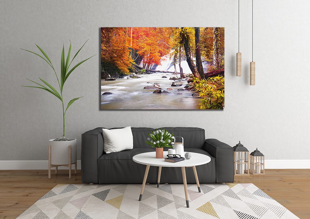 Pattalung Waterfall Southern Thailand Autumn Forrest Canvas - Nature