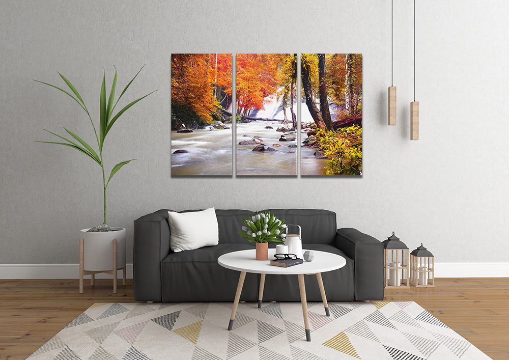 Pattalung Waterfall Southern Thailand Autumn Forrest Canvas