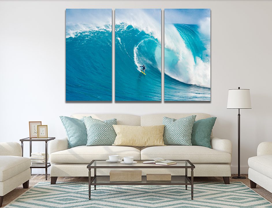 Surfer Big Wave Wall Art