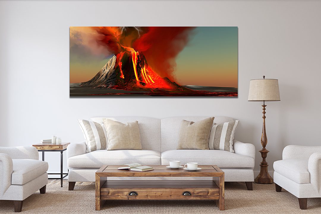 The Kilauea Volcano Island Hawaii Canvas Wall Art - MyCanvases