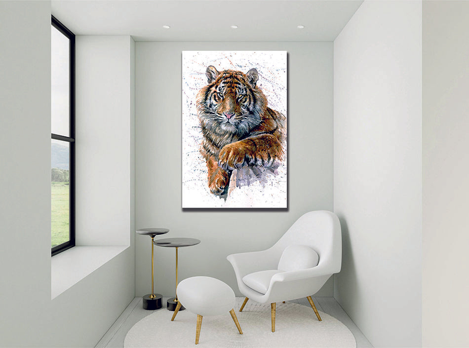 Tiger Watercolor Canvas Print - MyCanvases