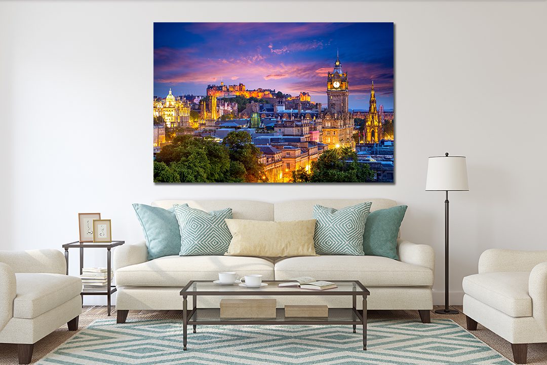 Calton Hill, Edinburgh, Scotland, UK Canvas Wall Art - | MyCanvases