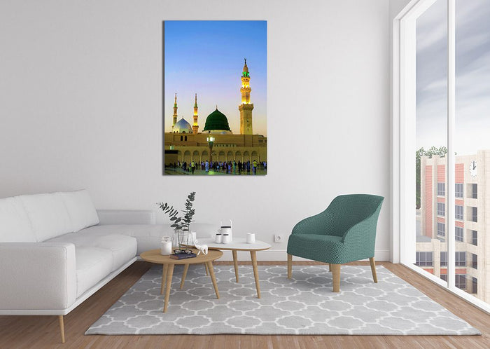 Madina, Saudi Arabia Wall Art - Masjid-e-Nabawi Mosque Canvas
