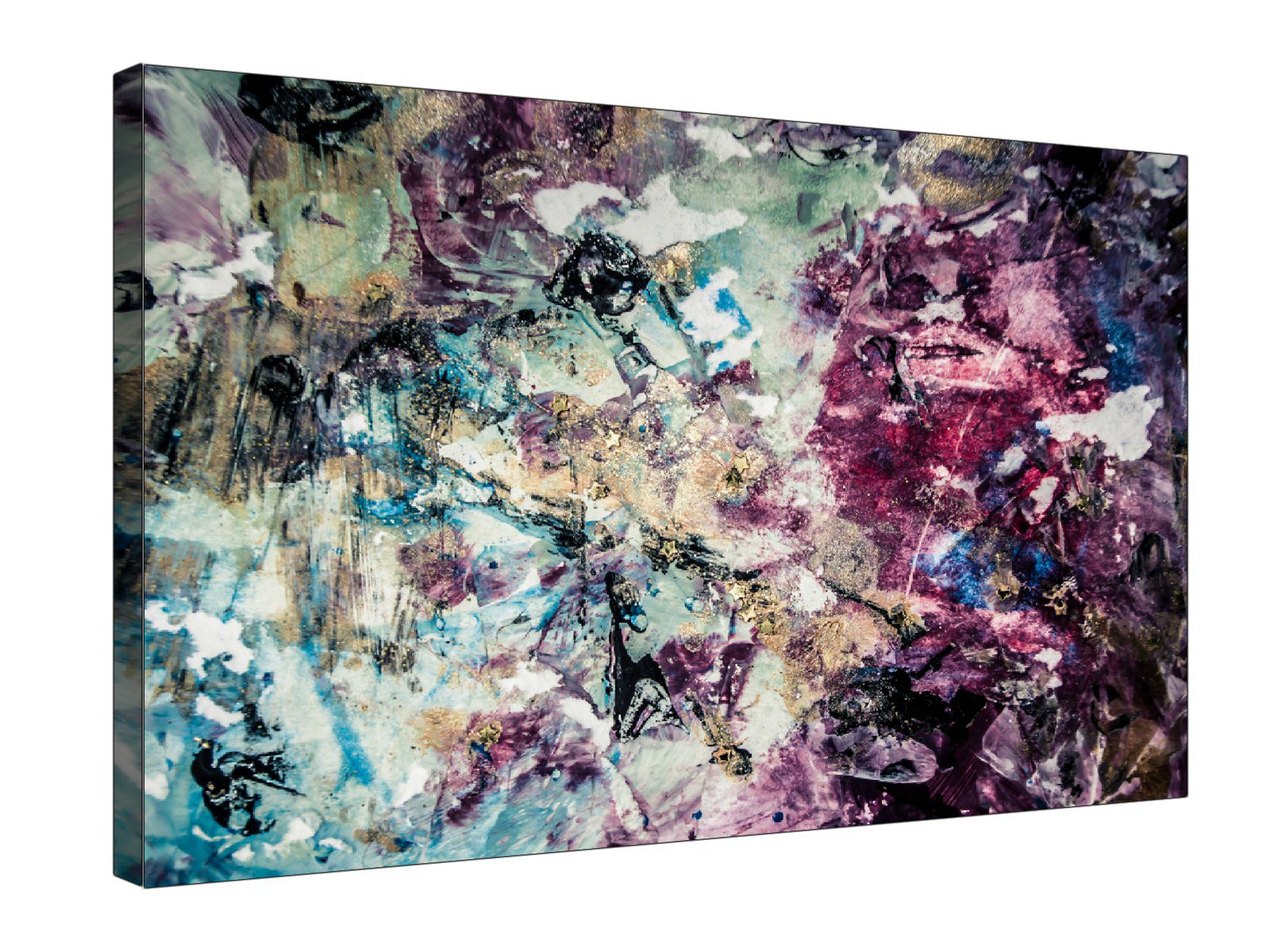 Multicoloured Brushstroke Modern Art Design Abstract Wall Décor Canvas