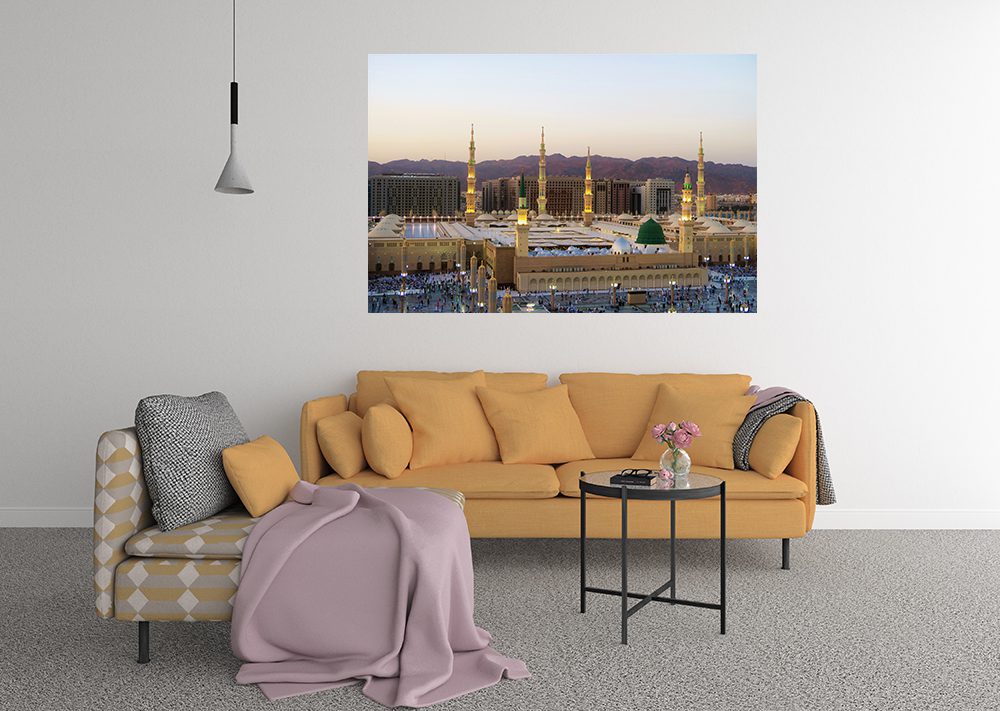 Masjid-e-Nabawi Madina Saudi Arabia Canvas Print Wall Art - | My Canvases