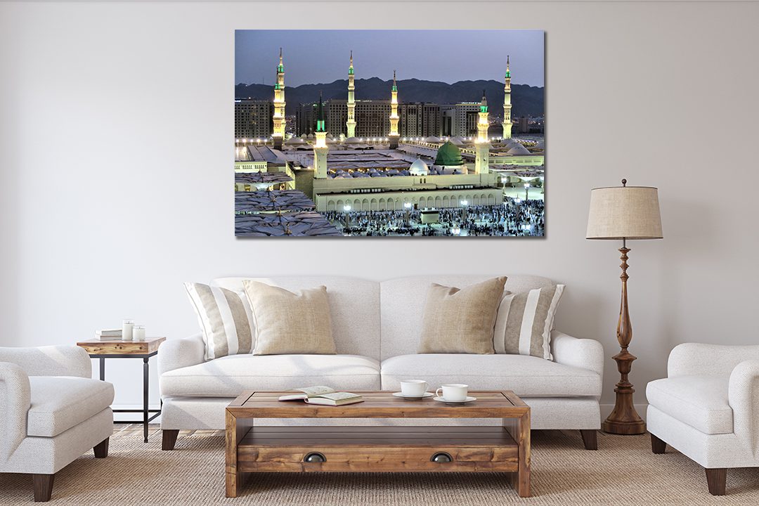 Masjid-e-Nabawi Madina Saudi Arabia Canvas Wall Art - | My Canvases