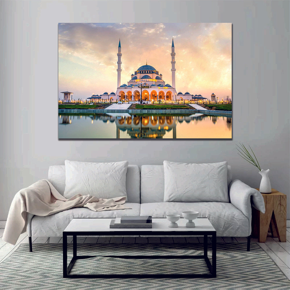 Mosque Blue Dome Gunbad Canvas - MyCanvases