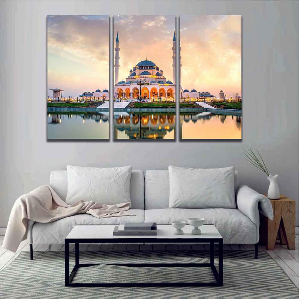 Mosque Blue Dome Gunbad Canvas